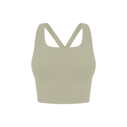 (預訂) Andar Air Cooling Square Neck Crop Top
