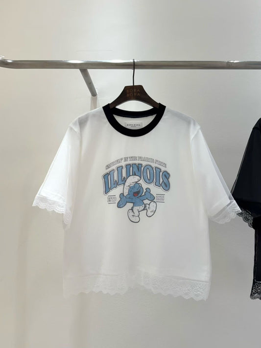 (預訂)東大門直送短袖藍精靈Tee