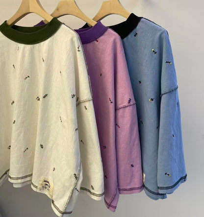 (預訂)東大門直送4N5中刺繡Tee