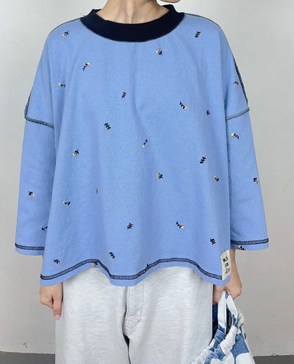 (預訂)東大門直送4N5中刺繡Tee